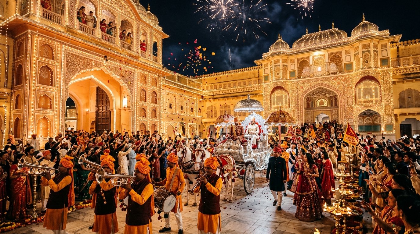 Imperial Royal Baraat Procession Amber Palace Jaipur - Jain Events